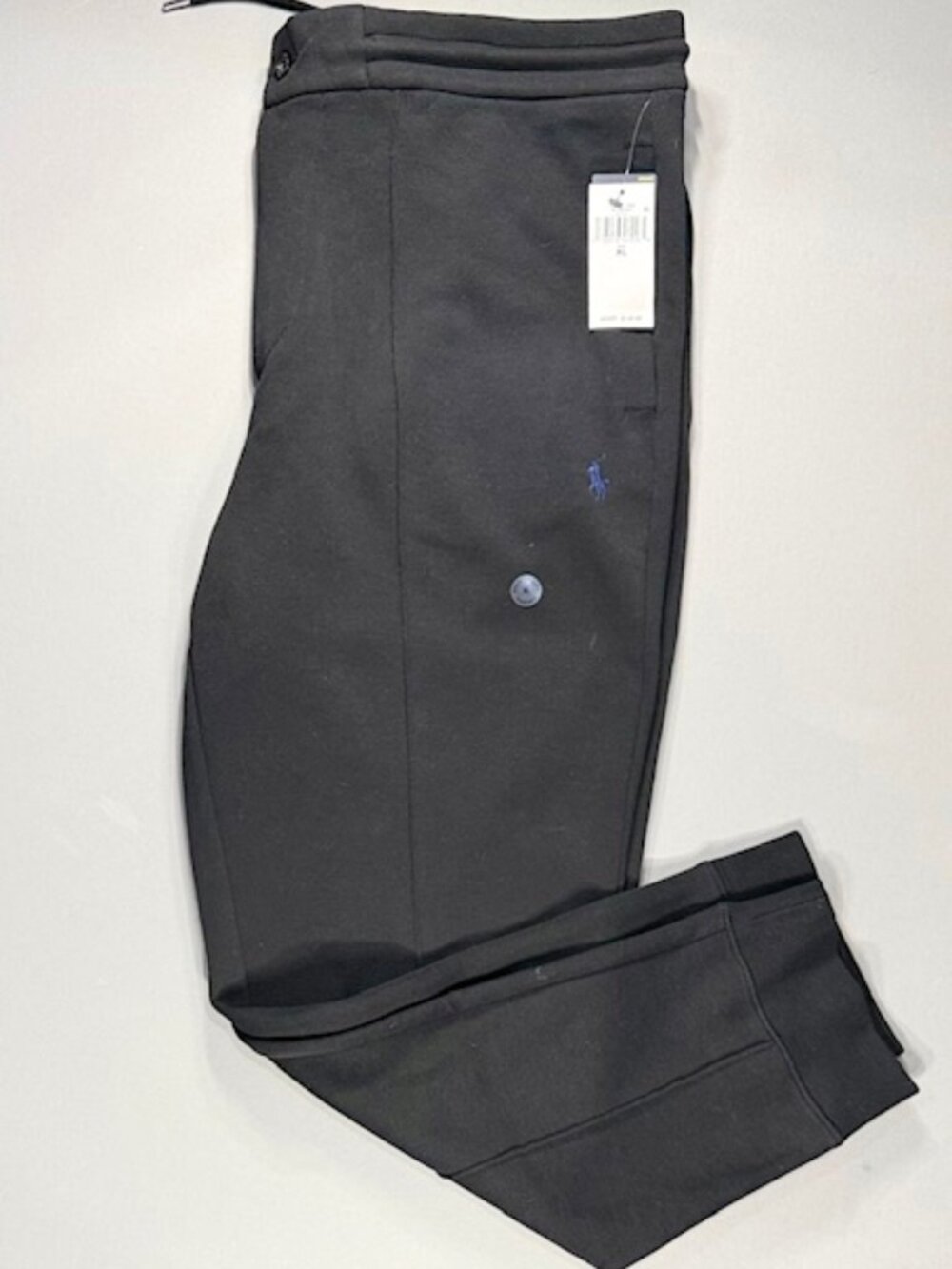 Fabric: A smooth double-knit cotton blend (typically around 58-66% cotton and 34